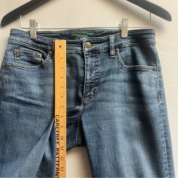Lauren Jeans Ralph Lauren Modern curvy straight leg denim Sz 6 - Picture 10 of 12